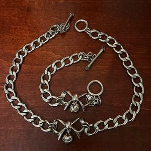 Juicy couture, matching bow necklace and bracelet